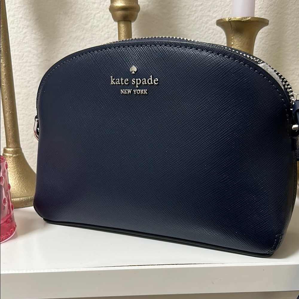 ❌SOLD❌Kate Spade Blue Dome Crossbody Bag with Silver  Hardware